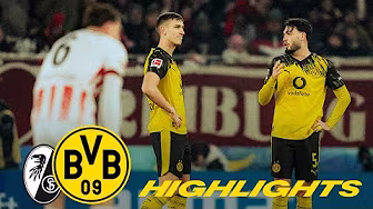 Draw after long period of being a man down | SC Freiburg - BVB 1-1