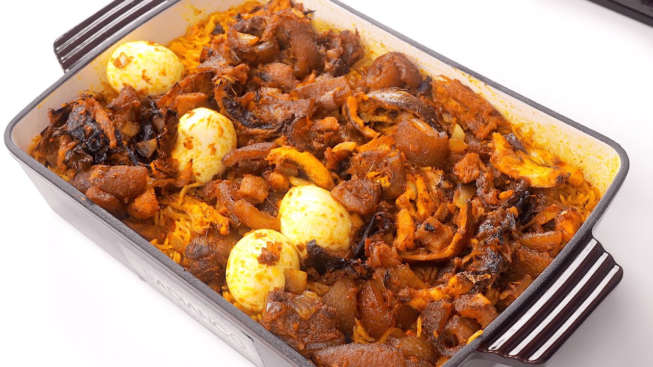 The Perfect Oven Baked Nigerian Native Rice Recipe background