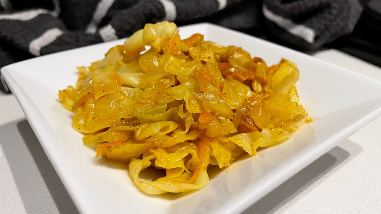 THE MOST SIMPLE CABBAGE RECIPE | HOW TO COOK #CABBAGE | South Africa background