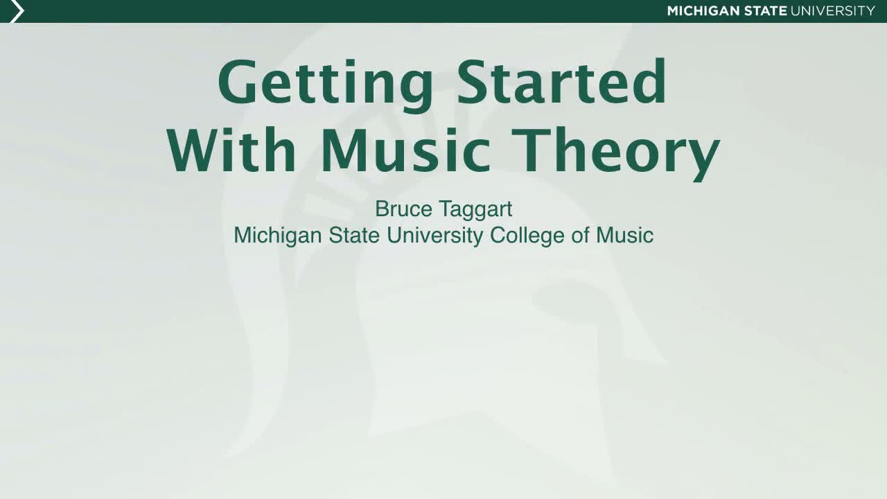Getting Started With Music Theory background