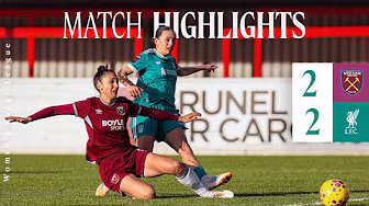 WSL Highlights: West Ham 2-2 Liverpool FC Women | Enderby & Olsson on the scoresheet