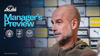 MANAGERS PREVIEW | Pep provides Doku injury update | Man City v Brentford | Carabao Cup