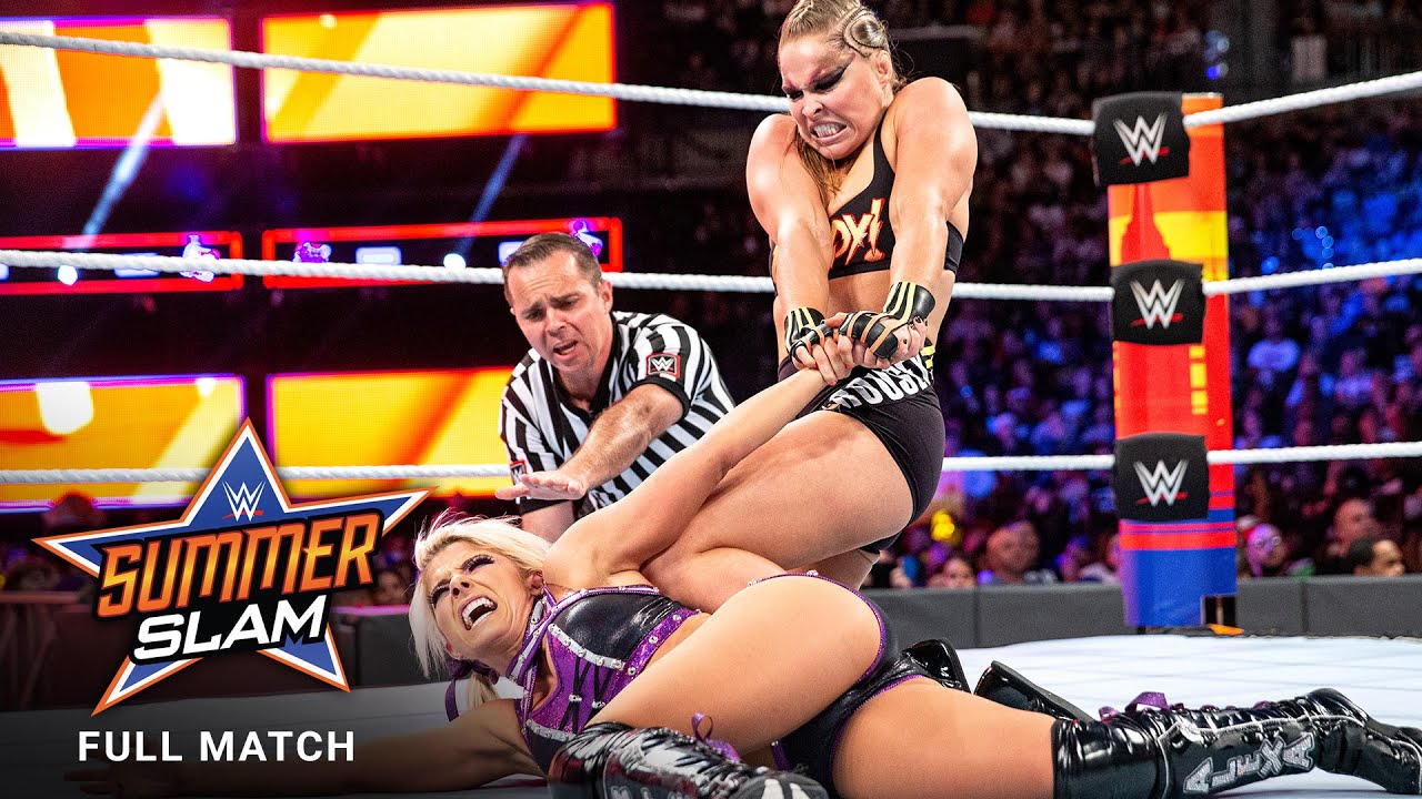 FULL MATCH - Alexa Bliss vs. Ronda Rousey - Raw Women's Title Match: SummerSlam 2018 backdrop
