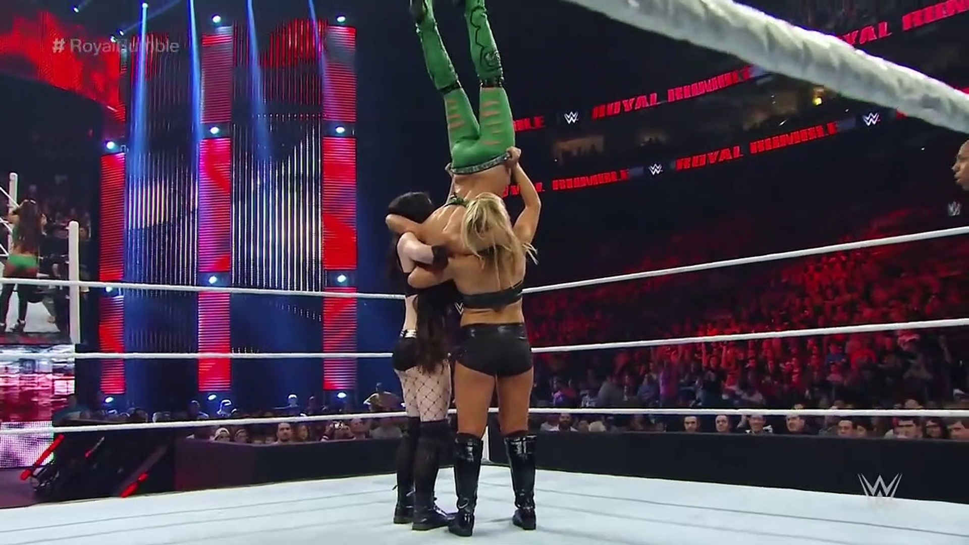 FULL MATCH - The Bella Twins vs. Paige & Natalya - Royal Rumble 2015