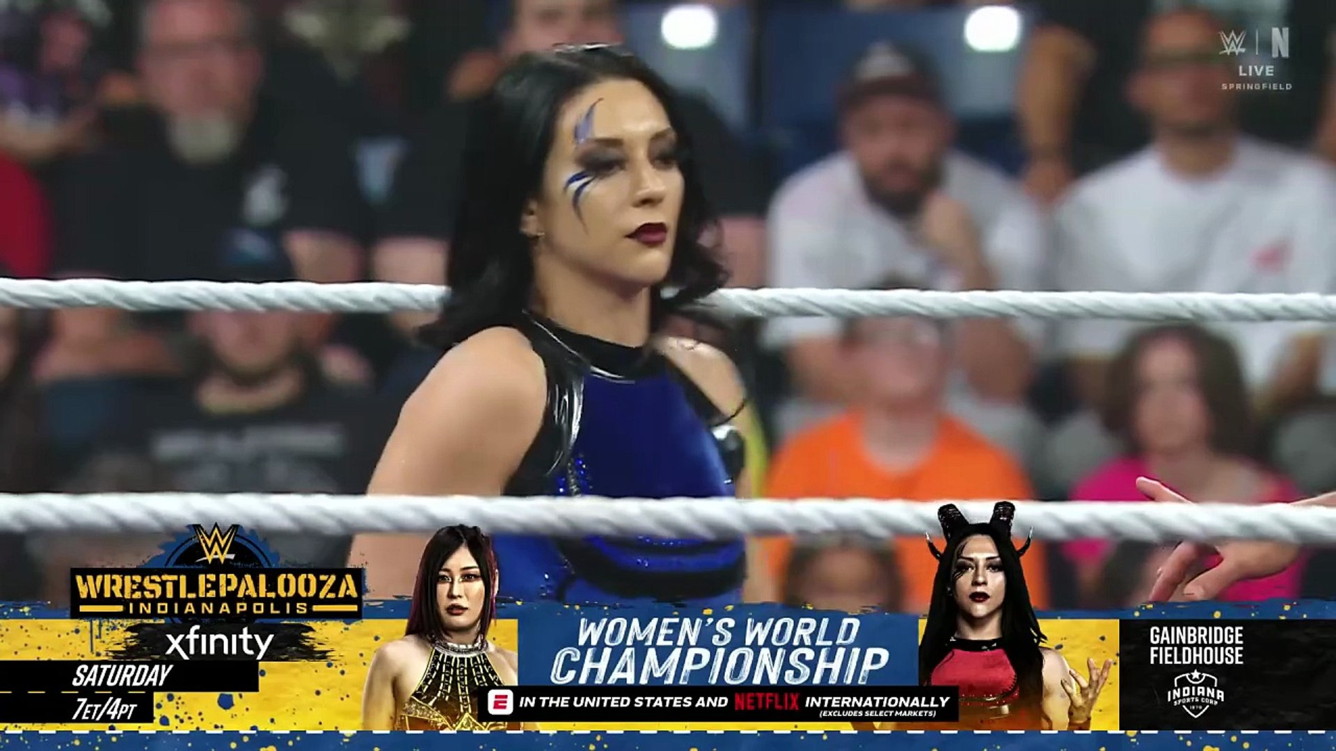 Stephanie Vaquer vs. Kairi Sane - Raw September 15, 2025 background
