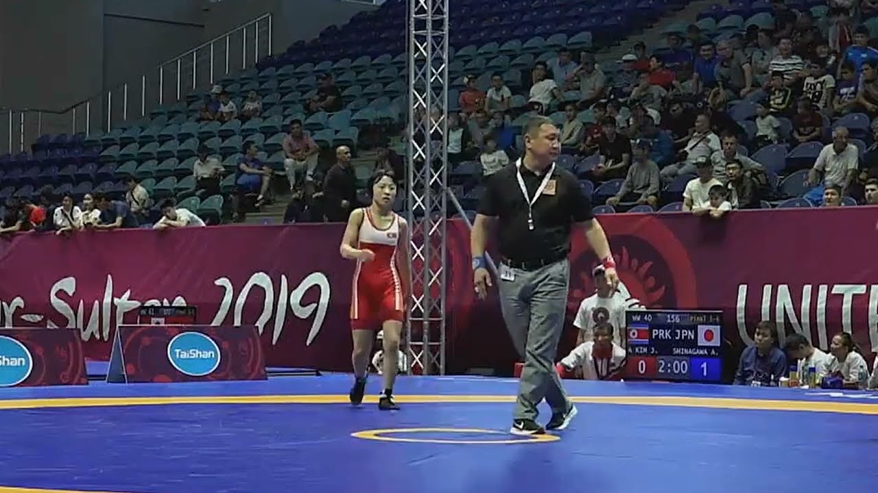 2019 U17 Women Wrestling Japan vs DPR Korea