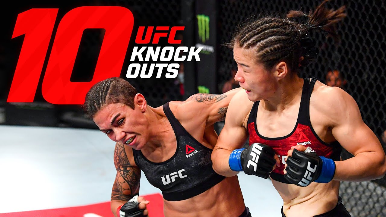 Top 10 Strawweight Knockouts in UFC History background