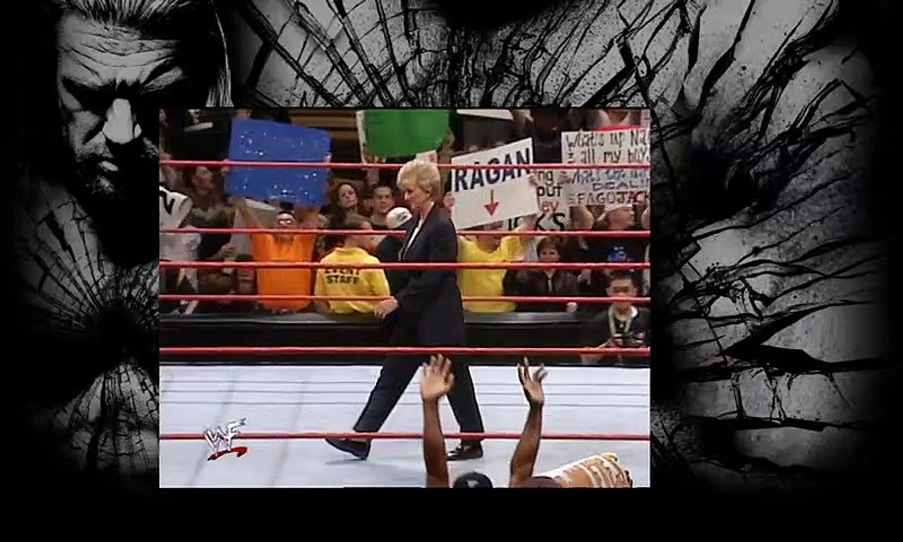 Triple H and Stephanie Mcmahon segments RAW, MARCH 27, 2000 background