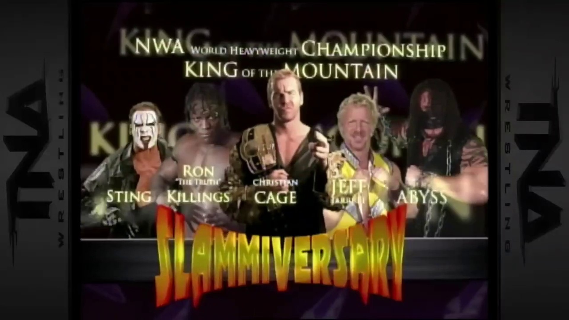 TNA Slammiversary 2006 - Jeff Jarrett vs Abyss vs Ron Killings vs Sting vs Christian Cage (King Of The Mountain Match, NWA World Heavyweight Championship) backdrop