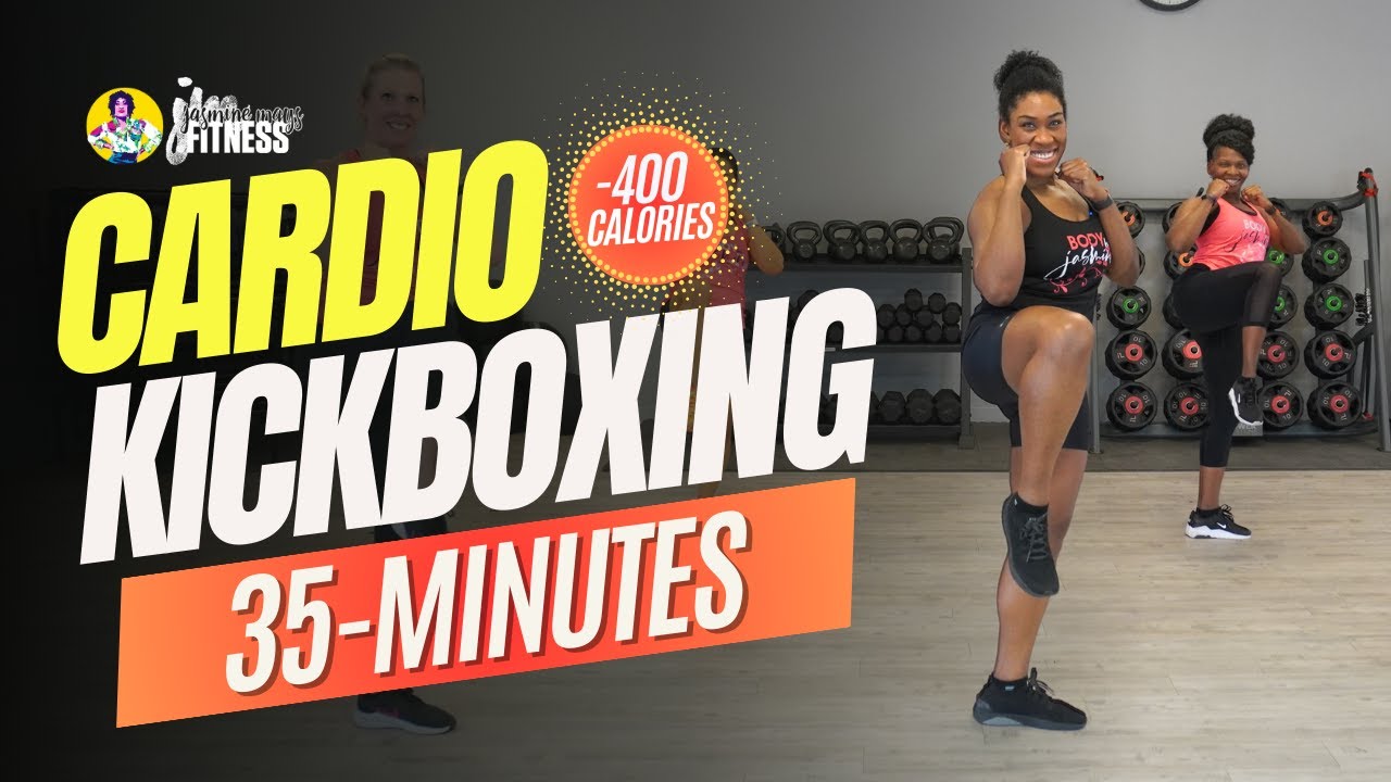 35-Minute Cardio Kickboxing Workout | Good Music | Weight Loss background