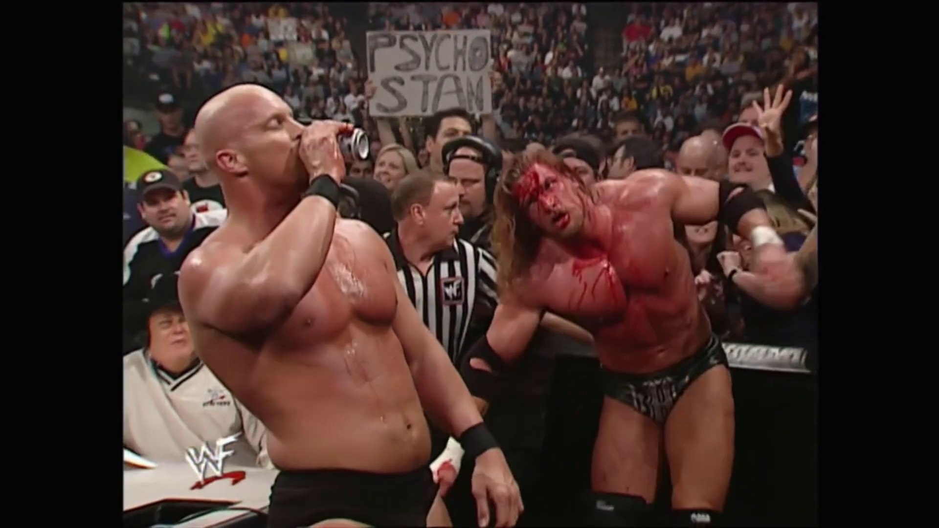 Triple H vs Stone Cold Steve Austin No Disqualification Match Survivor Series 2000 19/11/00 background