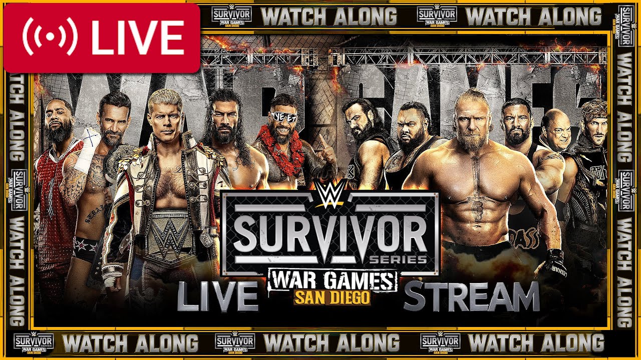 WWE Survivor Series WarGames FULL SHOW 🟡 11/29/2025 War Games Watch Along, Reaction Chat & Review