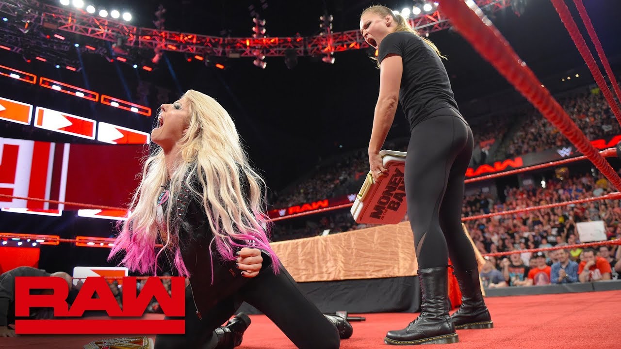 Ronda Rousey is suspended after launching an attack: Raw, June 18, 2018 backdrop