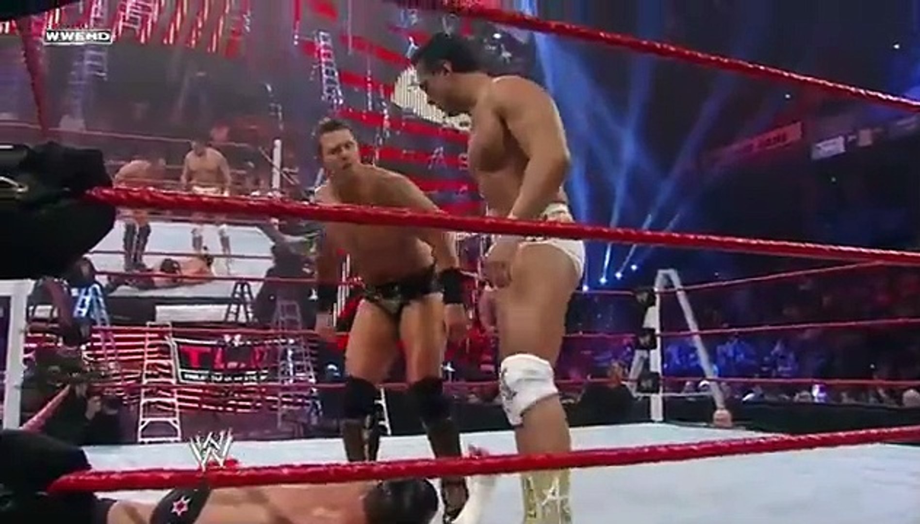CM Punk vs Alberto Del Rio vs The Miz-TLC 2011 background