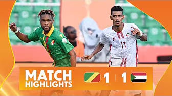 Congo 1-1 Sudan Match Highlights l TotalEnergies CHAN 2024 l Matchday 1 background
