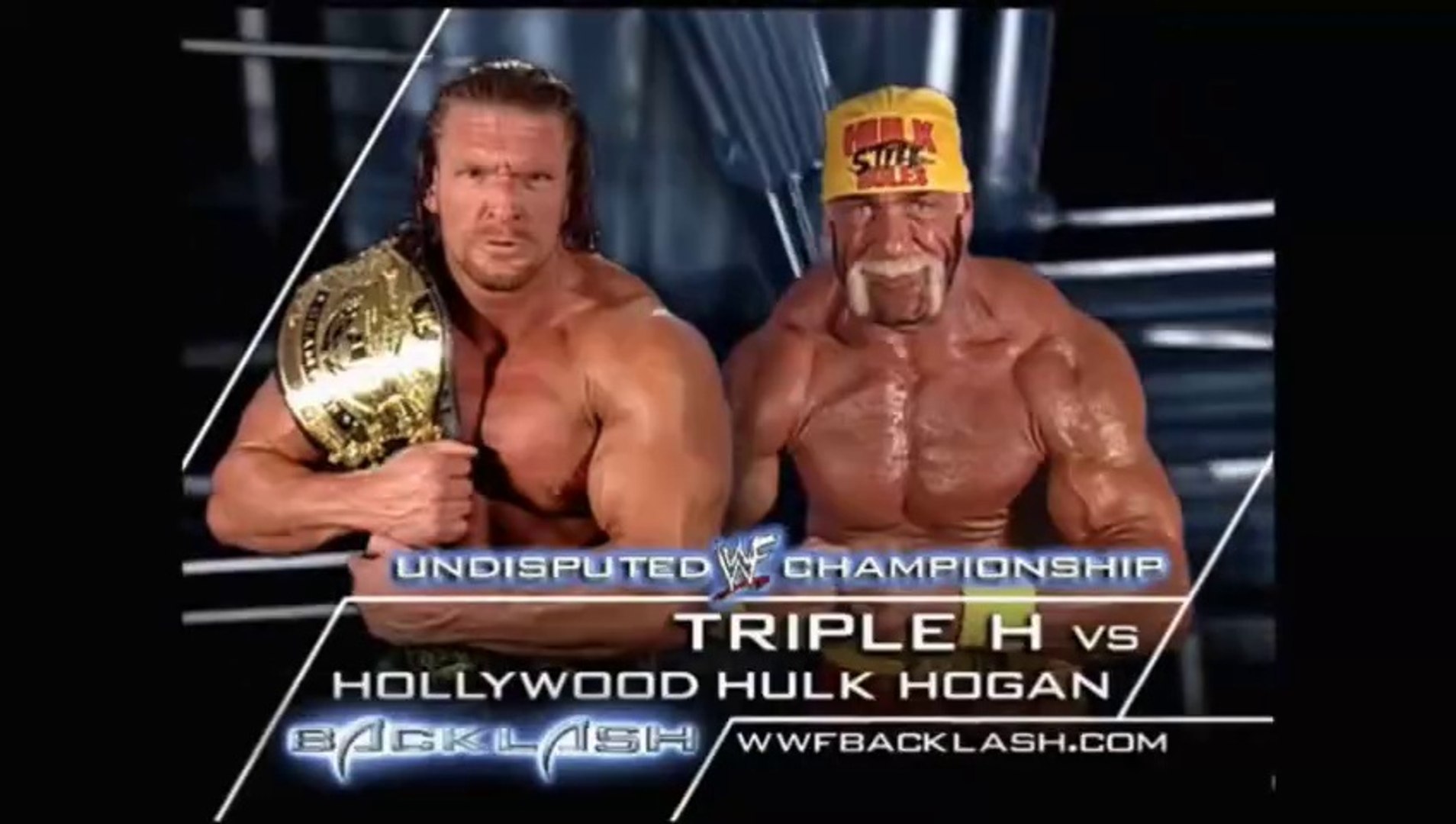 WWF Backlash 2002 - Hollywood Hulk Hogan vs Triple H (Undisputed WWF Championship) background