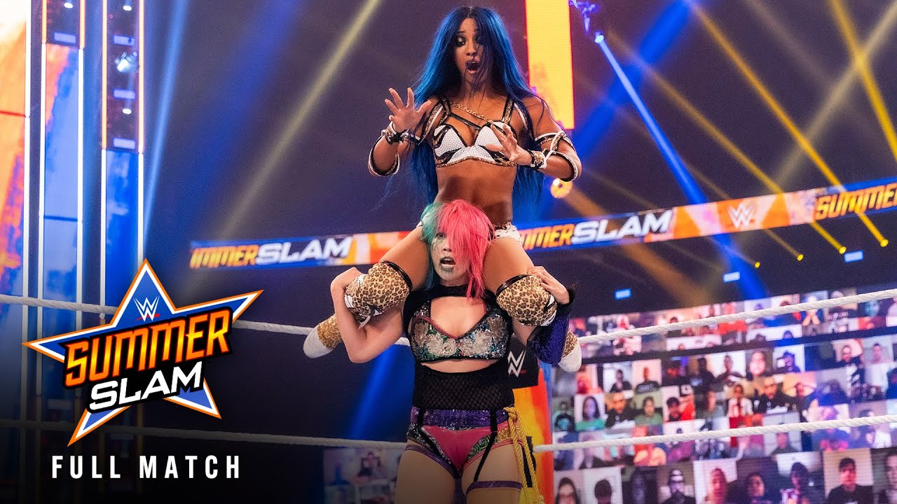 FULL MATCH: Sasha Banks vs. Asuka | Raw Women's Title Match: SummerSlam 2020 background