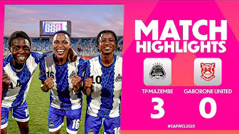TP Mazembe 3–0 Gaborone United | #CAFWCL2025 | Group Stages | MD2
