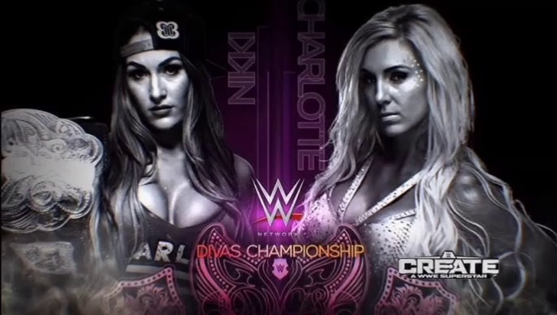 WWE Night Of Champions 2015 - Charlotte vs Nikki Bella (WWE Divas Championship) background