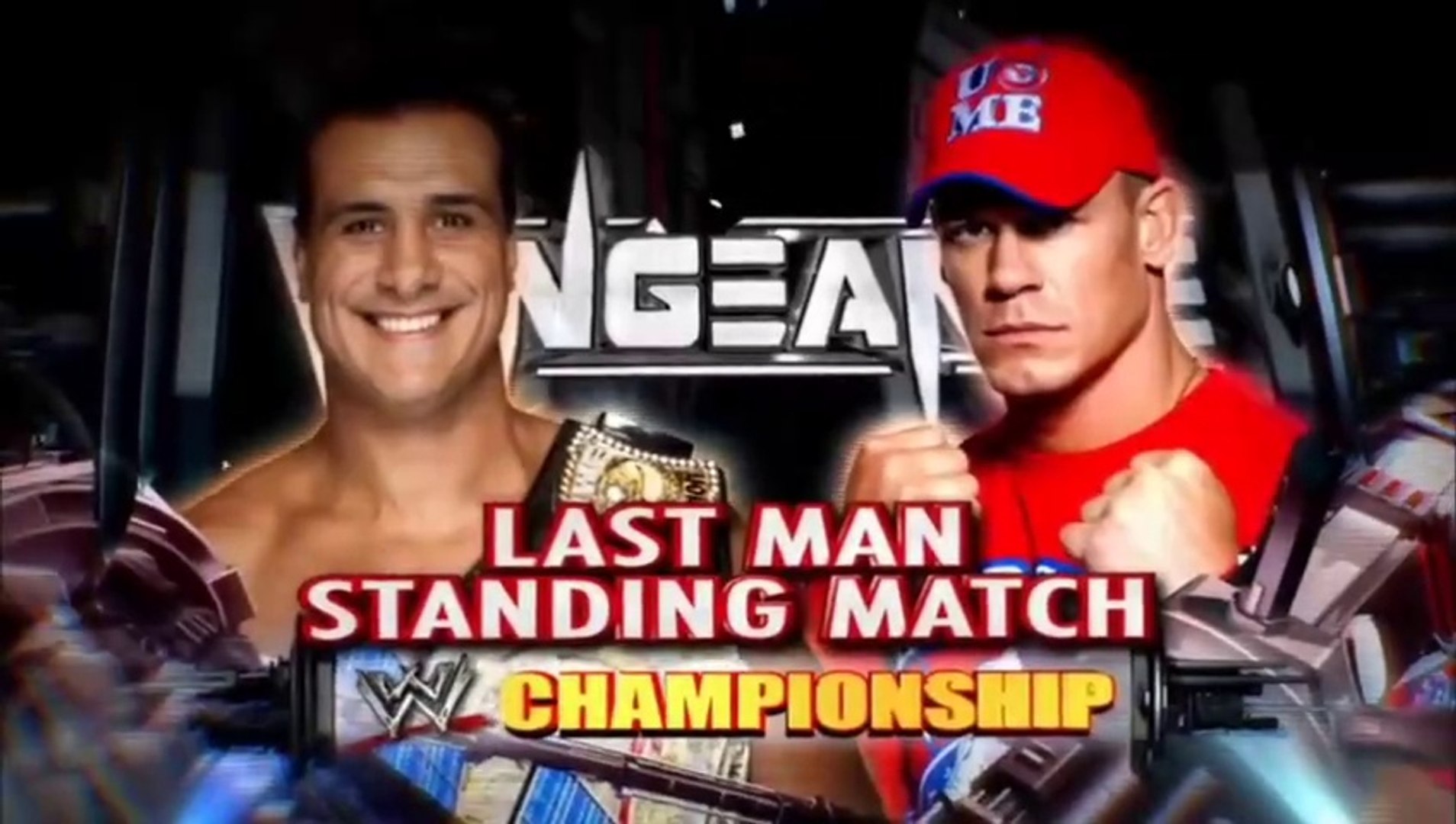 WWE Vengeance 2011 - John Cena vs Alberto Del Rio (Last Man Standing Match, WWE Championship) backdrop