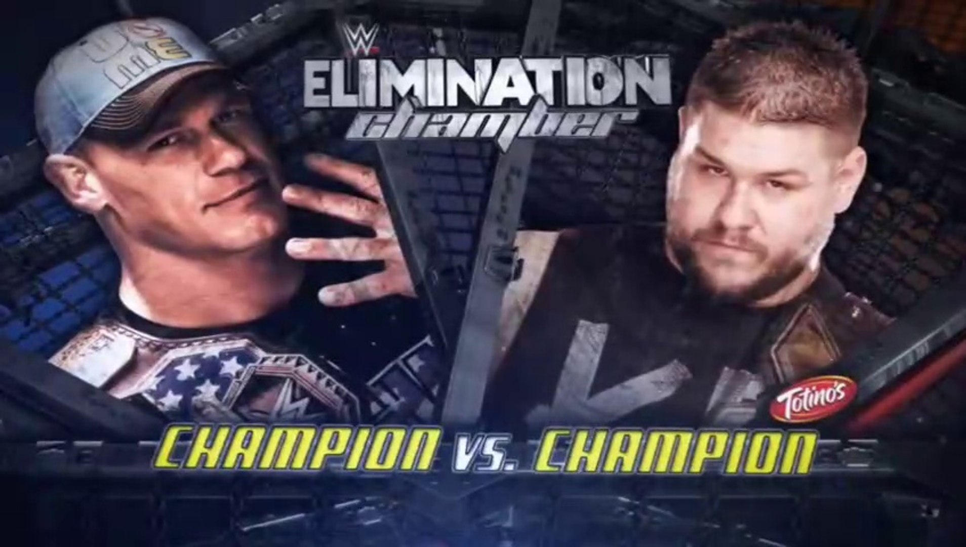 WWE Elimination Chamber 2015 - Kevin Owens vs John Cena background