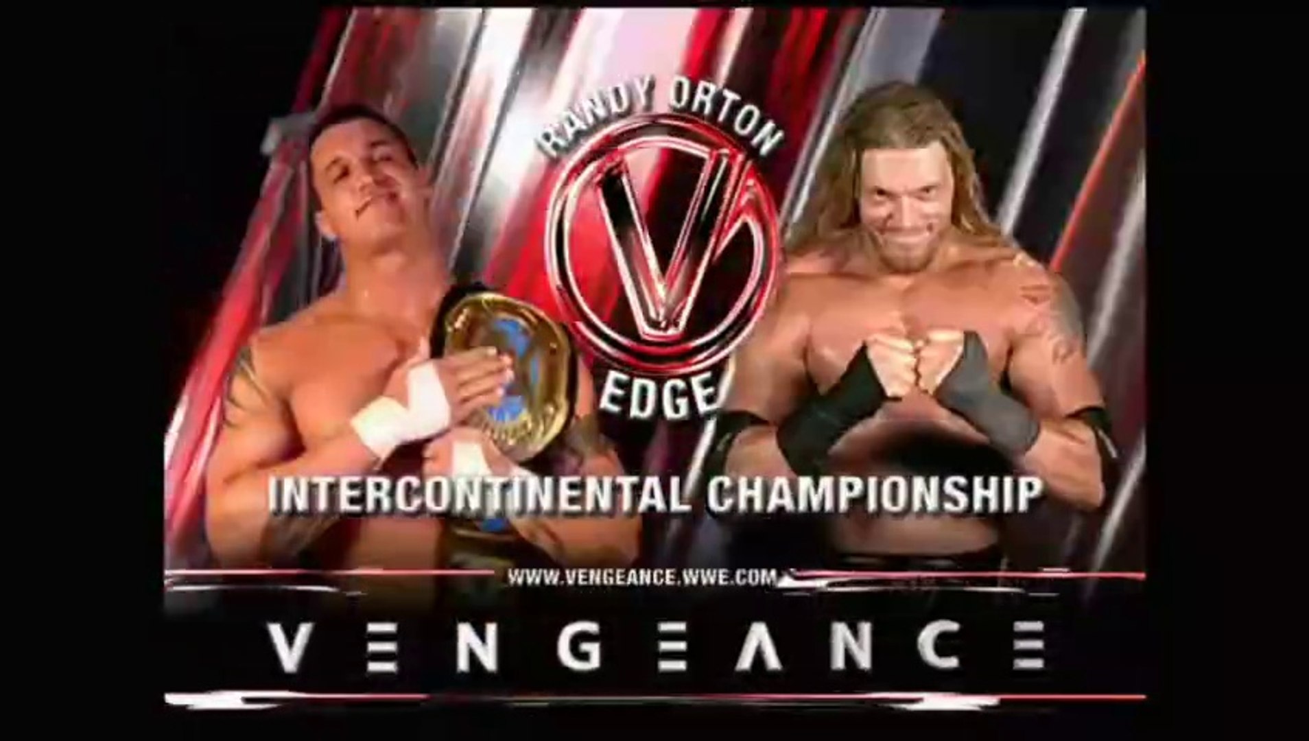 WWE Vengeance 2004 - Edge vs Randy Orton (WWE Intercontinental Championship) background