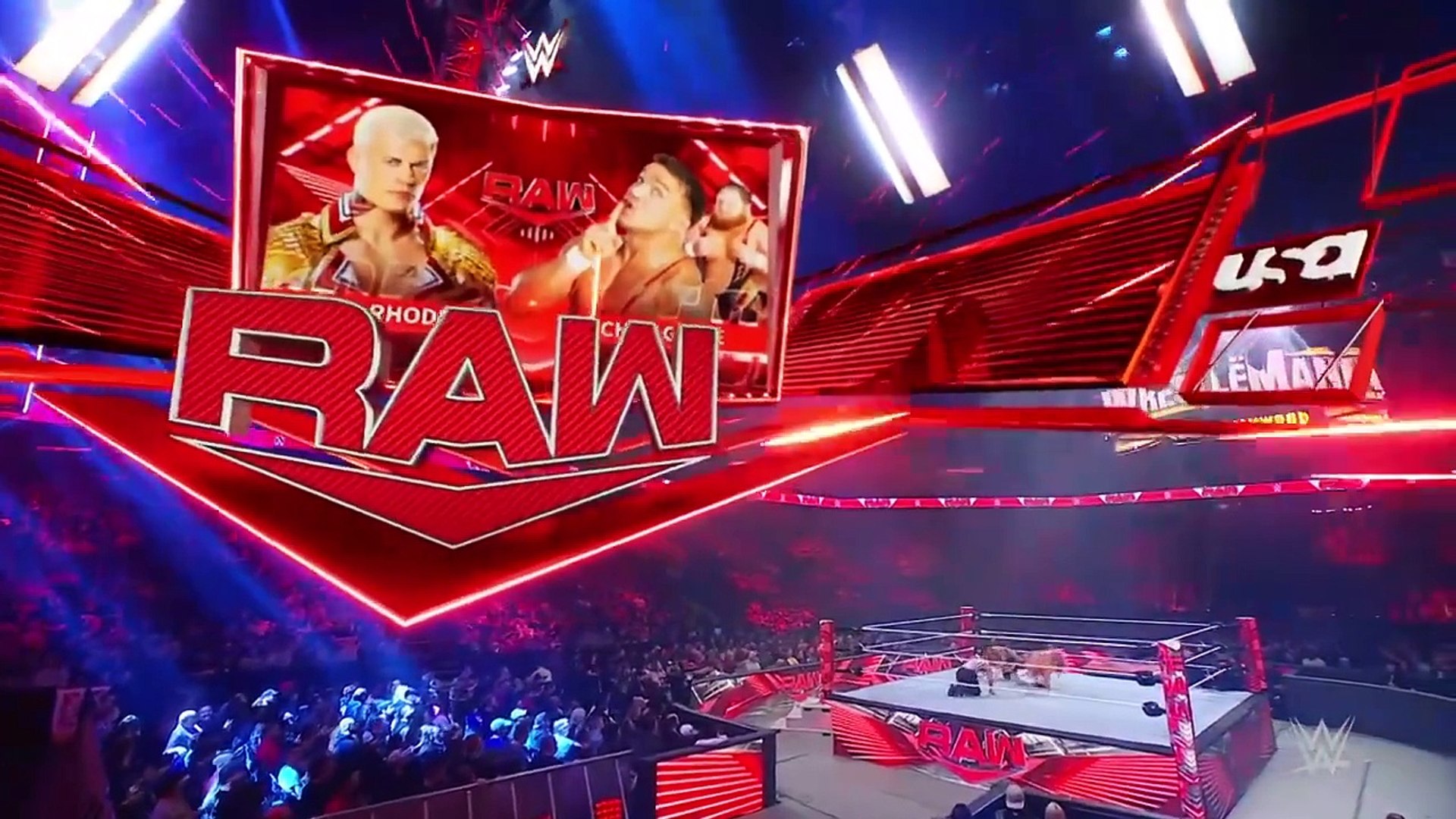 Cody Rhodes Vs. Chad Gable - WWE RAW background