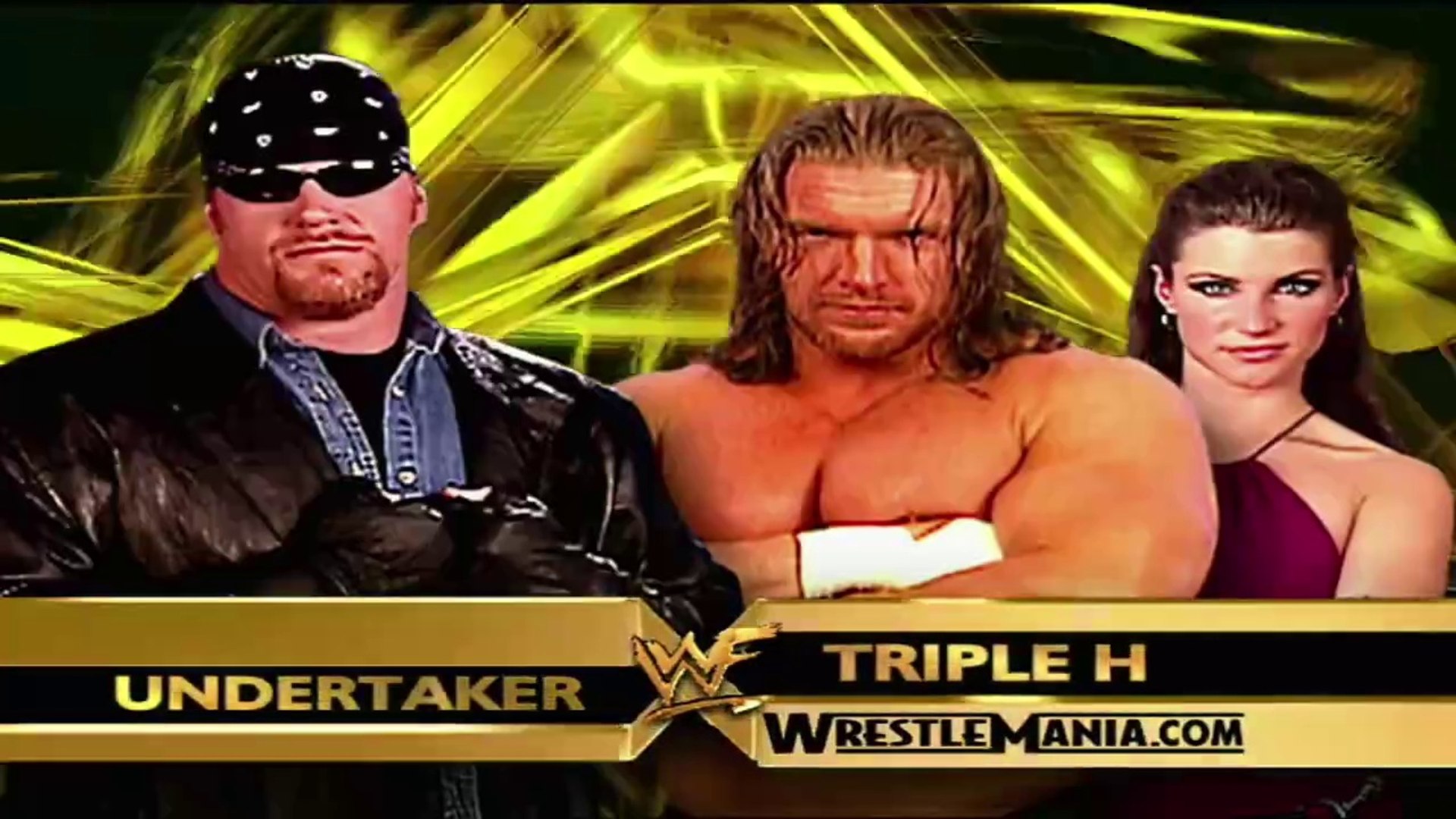 Triple H vs The Undertaker - WrestleMania 17 1/4/01 background