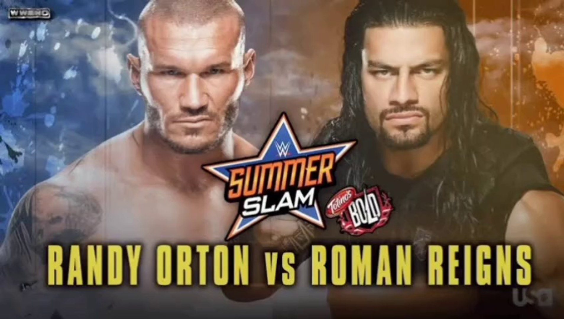 WWE SummerSlam 2014 - Randy Orton vs Roman Reigns background