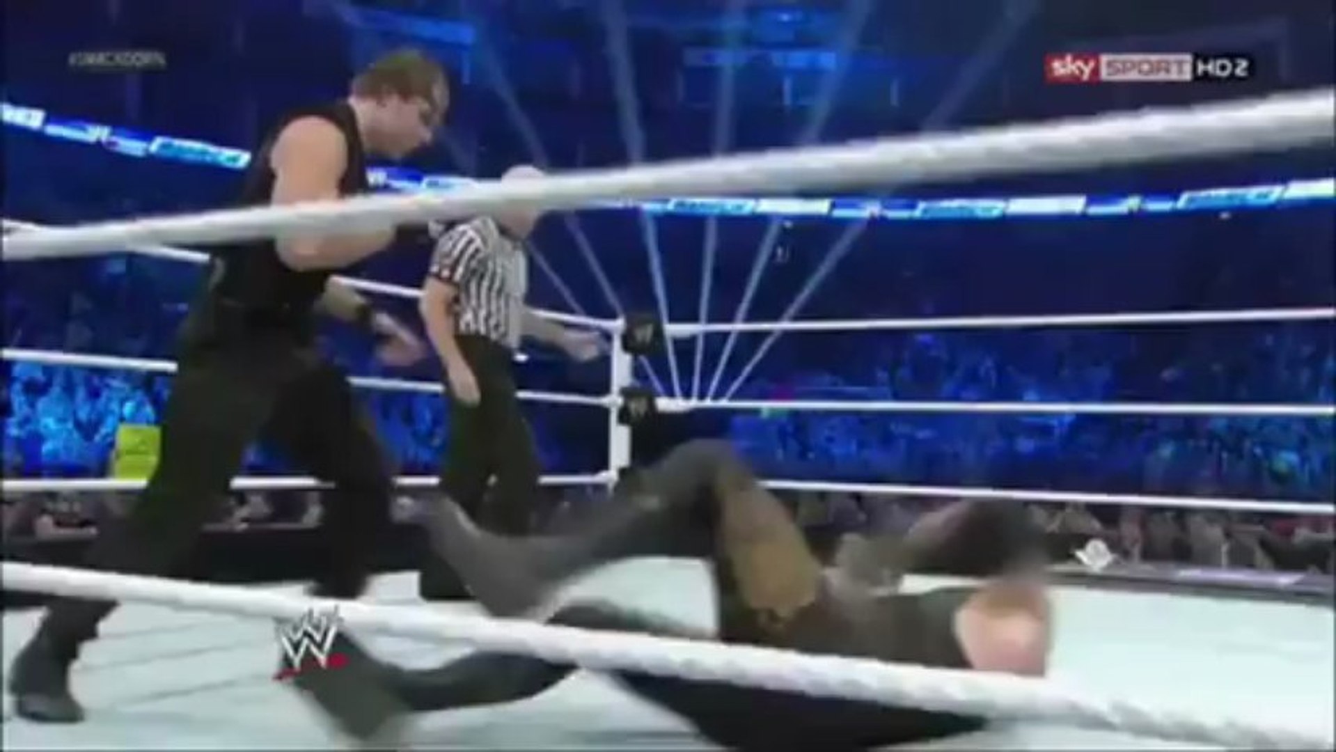 Undertaker vs Dean Ambrose background