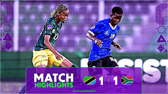 Tanzania 1-1 South Africa Match Highlights l TotalEnergies WAFCON 2024 l Matchday 2 background