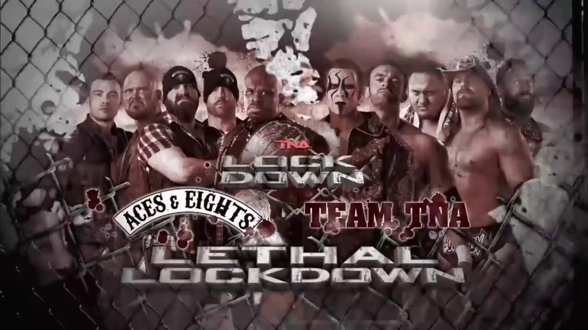 TNA Lockdown 2013 - Team TNA vs Aces & Eights (Lethal Lockdown Match) background