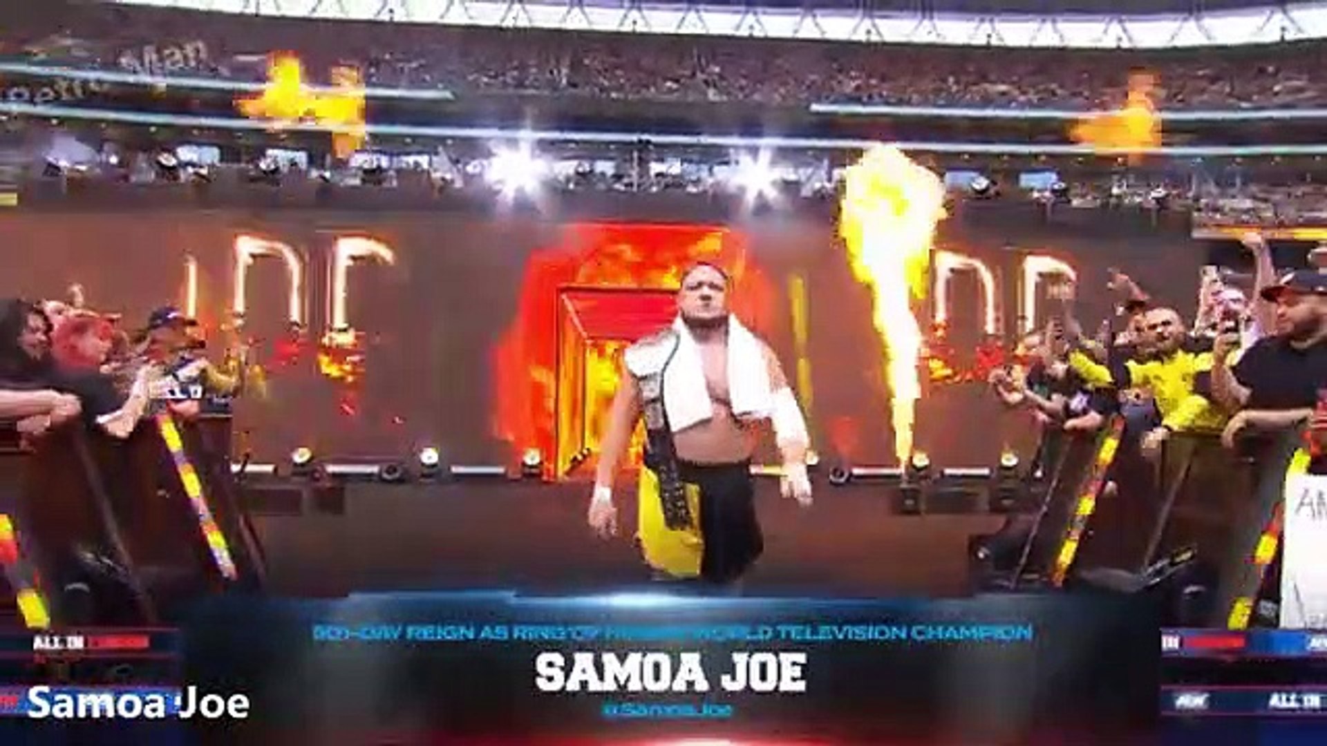 All Entrances of AEW ALL IN background