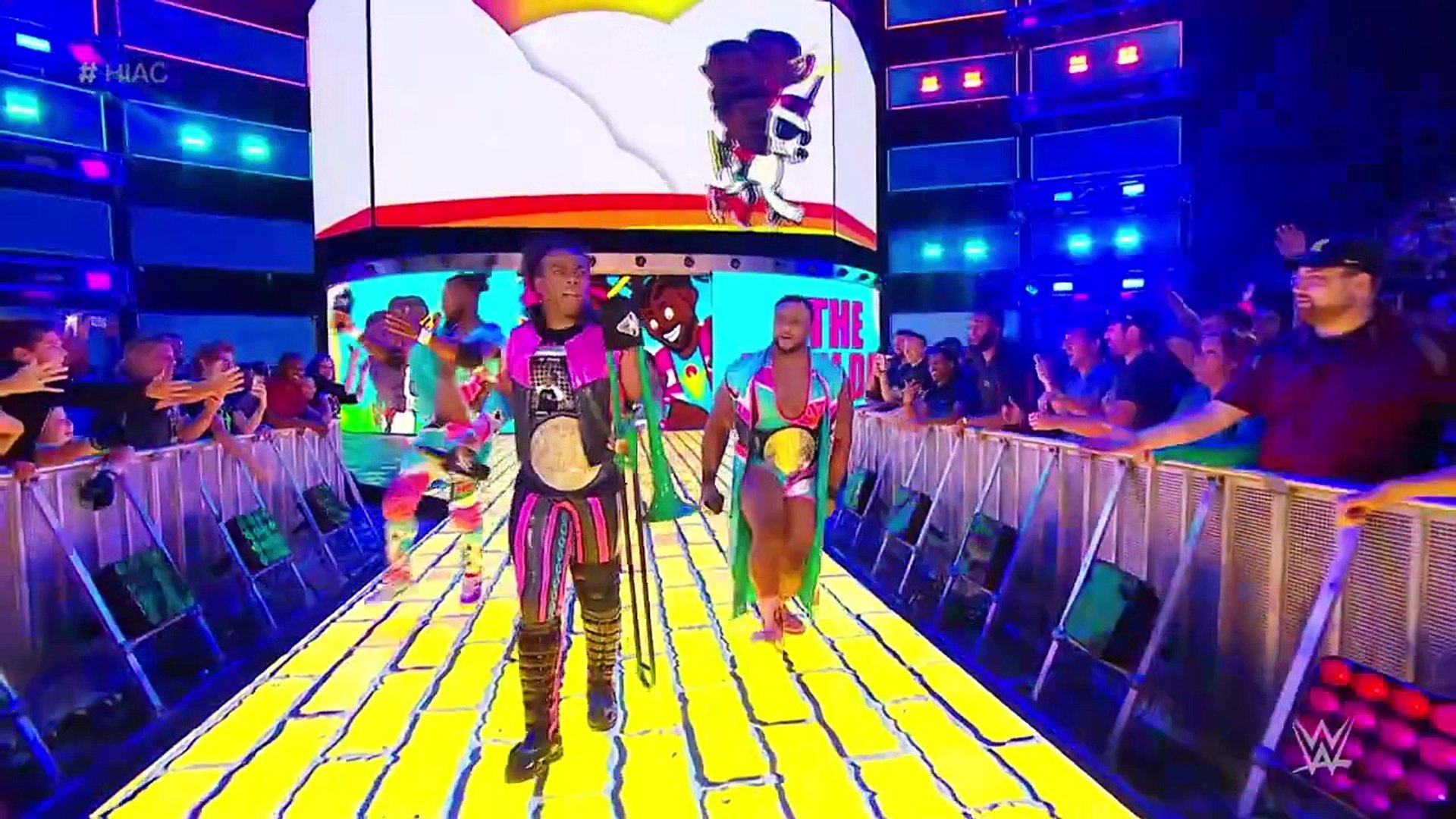 The New Day vs. The Usos - Smackdown Tag Team Title Hell in a Cell Match (Hell In A Cell 2017) backdrop