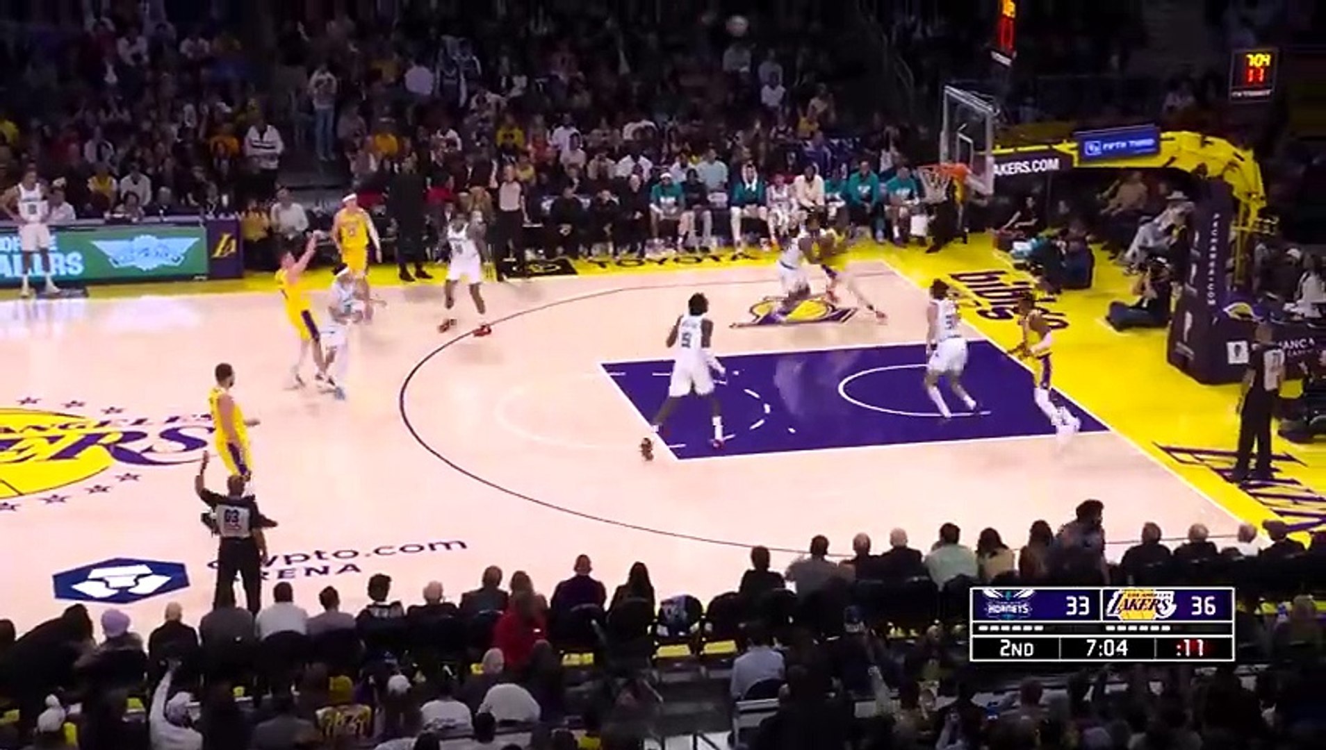 Los Angeles Lakers Full Team Highlights vs Hornets Feb 19, 2025 backdrop