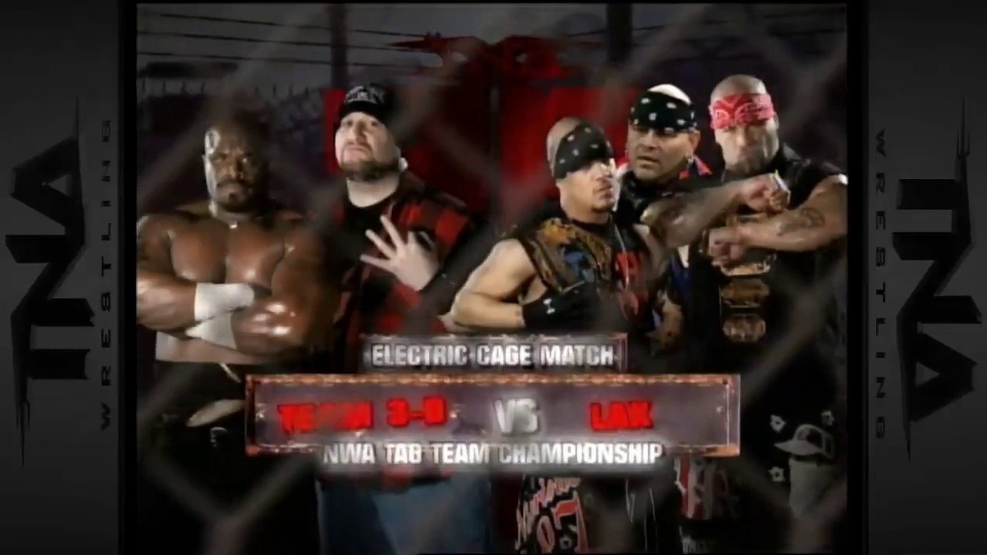 TNA Lockdown 2007 - Team 3D vs LAX (Electrified Six Sides Of Steel Match, NWA World Tag Team Championship) background