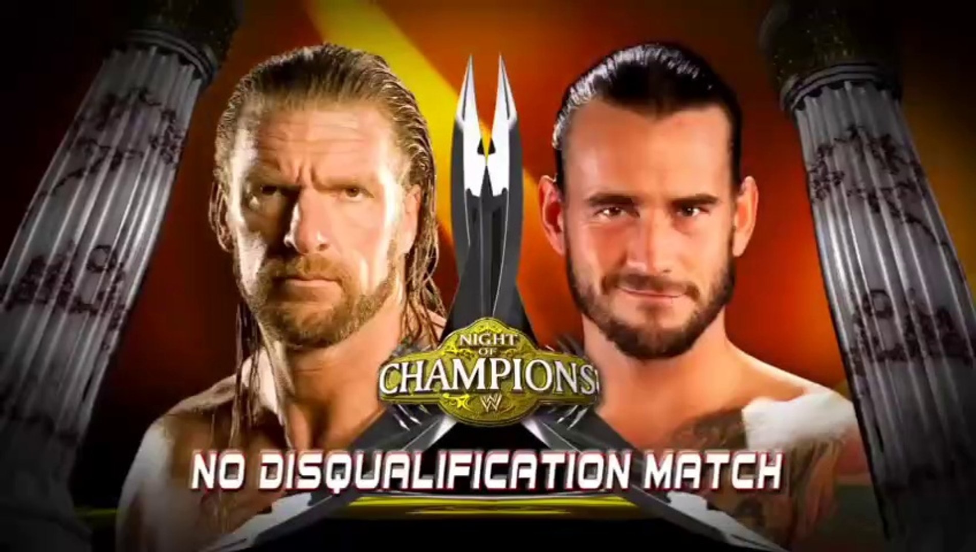 WWE Night Of Champions 2011 - CM Punk vs Triple H background