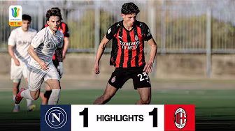 Lontani su rigore ma finisce in parità | Napoli 1-1 Milan | Primavera 1 Highlights