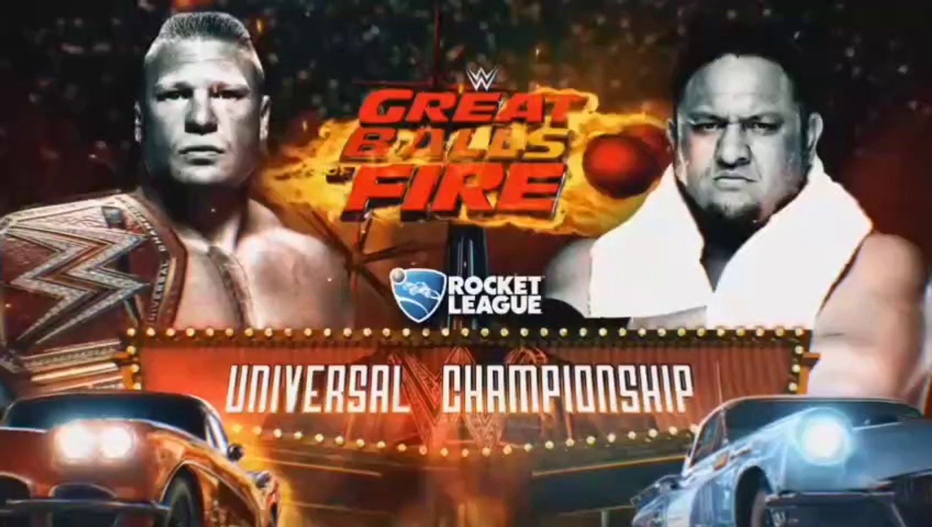 WWE Great Balls of Fire 2017 - Samoa Joe vs Brock Lesnar (WWE Universal Championship)