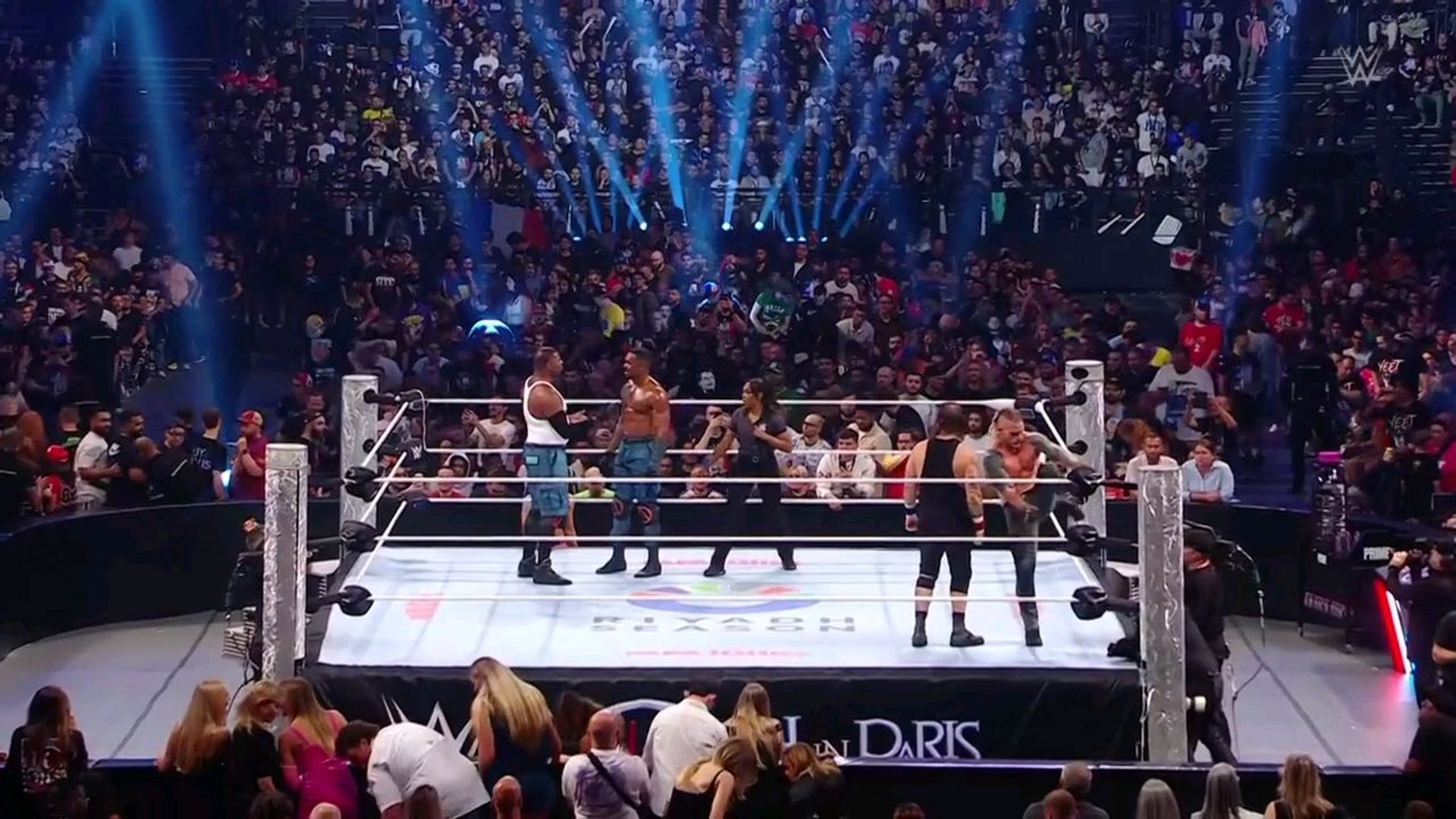 the streets profits vs the wyatt family tag team championship match background