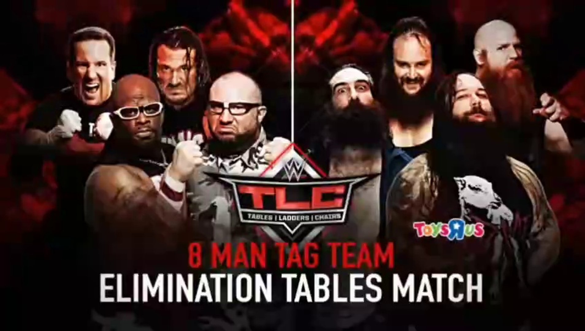 WWE TLC 2015 - The Wyatt Family vs The ECW Originals (8-man Tag Team Elimination Tables Match)