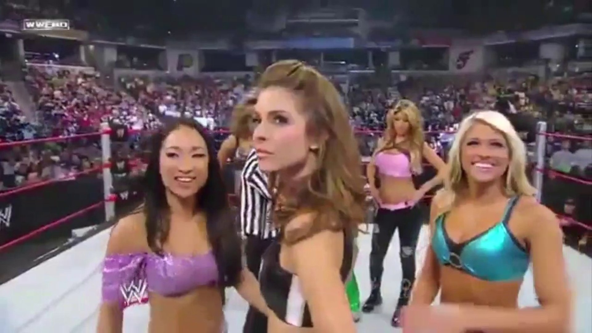 Why WWE Diva matches were known as the bathroom break - Part 2 background