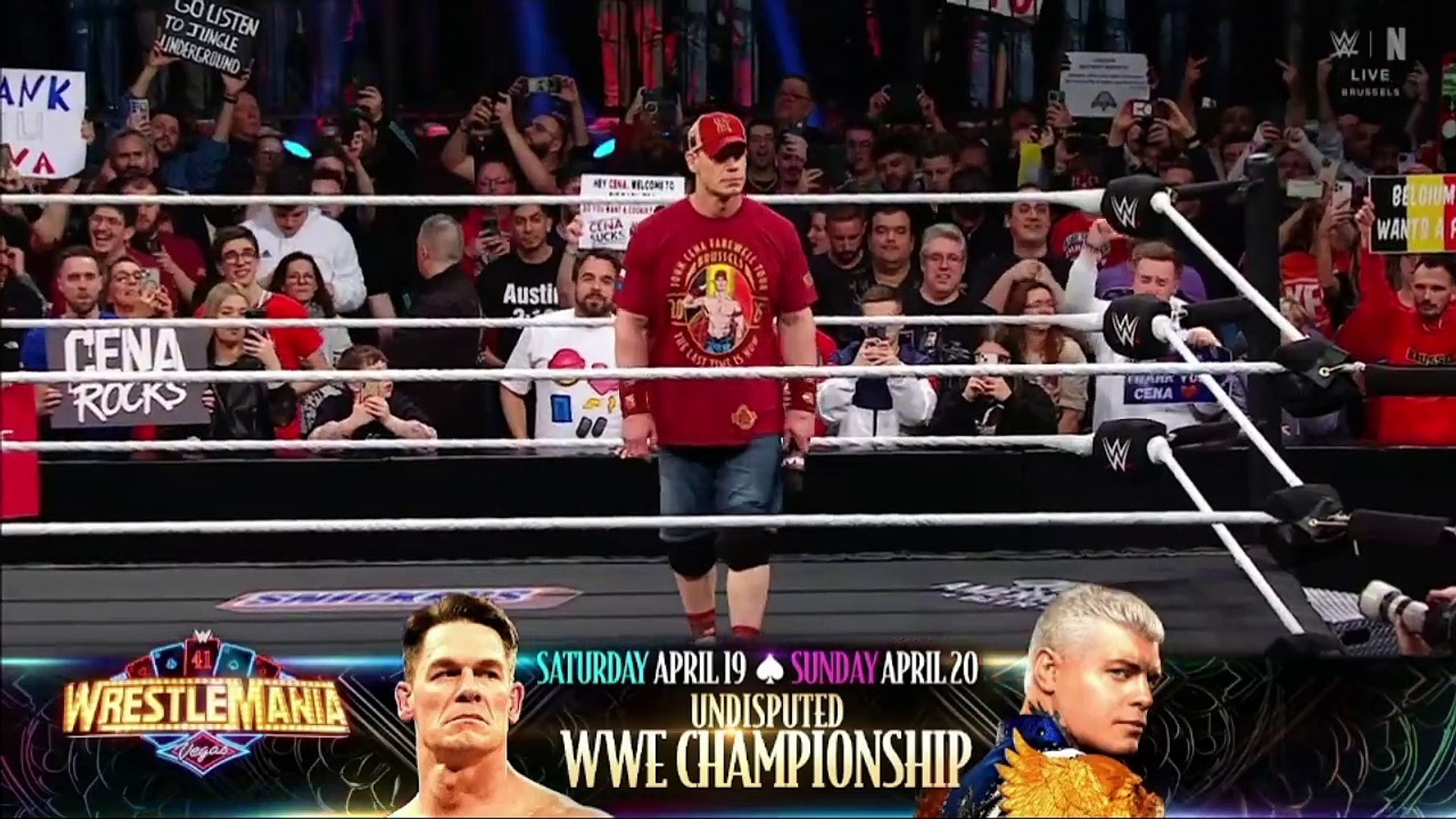 john cena and cody rhodes full segment wwe raw backdrop