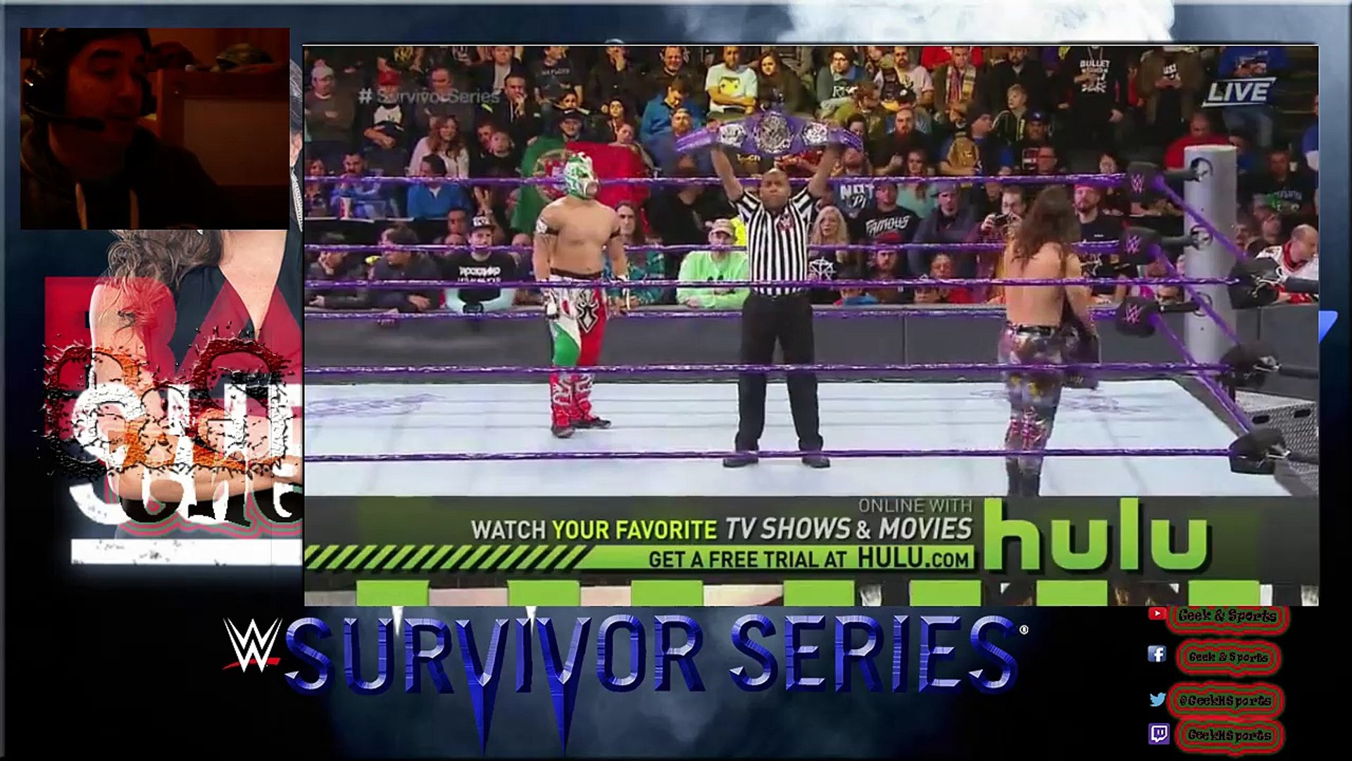 The Wrestling Show : WWE Survivor Series 2016 : Brian Kendrick vs Kalisto backdrop