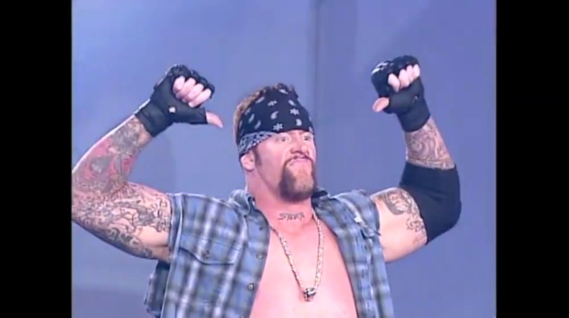 The Undertaker vs Rob Van Dam (WWF Vengeance 2001) background