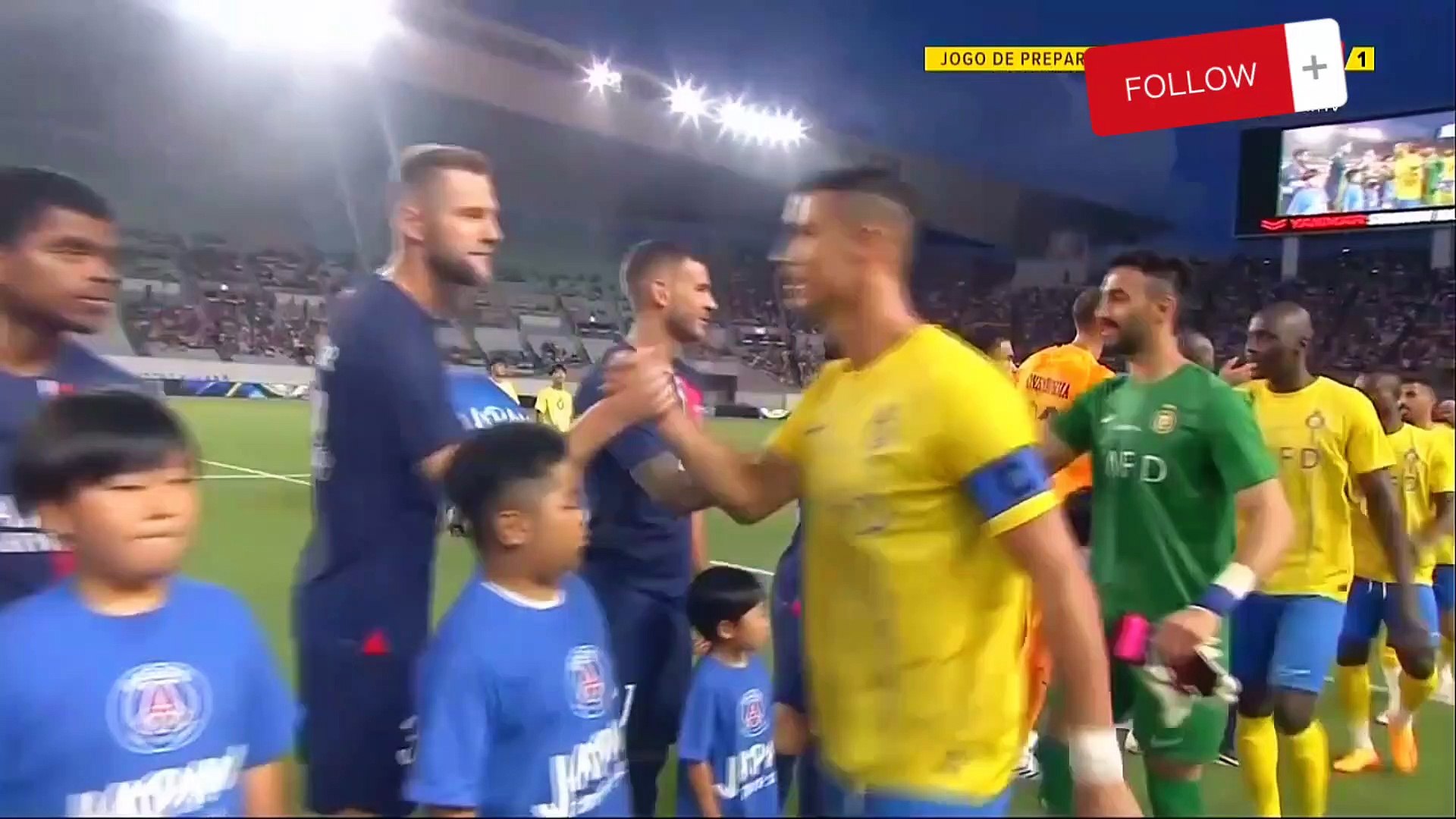 Ronaldo Bicycle / PSG vs Al Nassr Highlights 2023 background