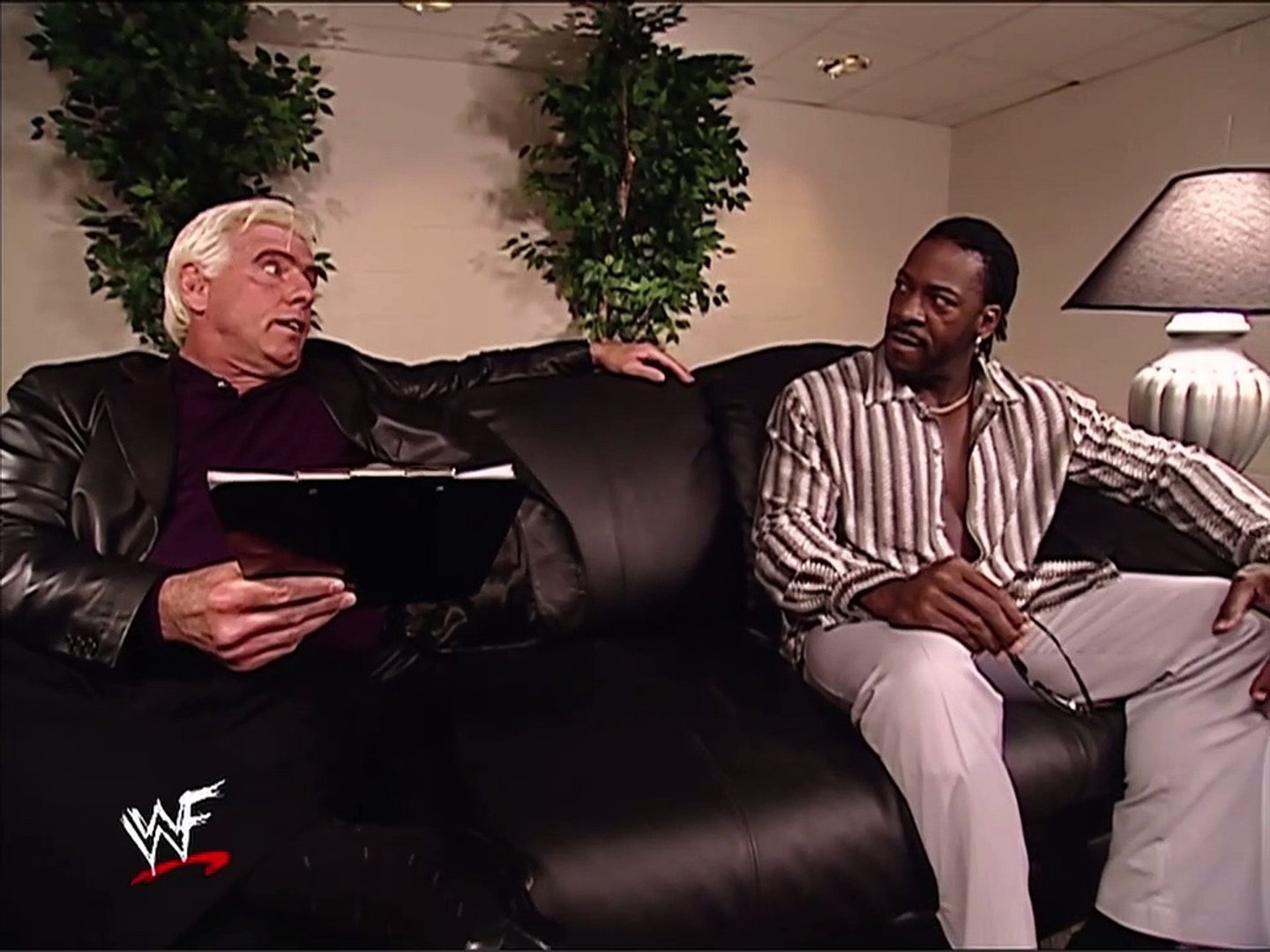 Ric Flair & Booker T segment background