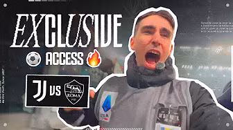 JUVENTUS-ROMA from Pitchside | The Match Seen from an Exclusive Angle 🎥⚽