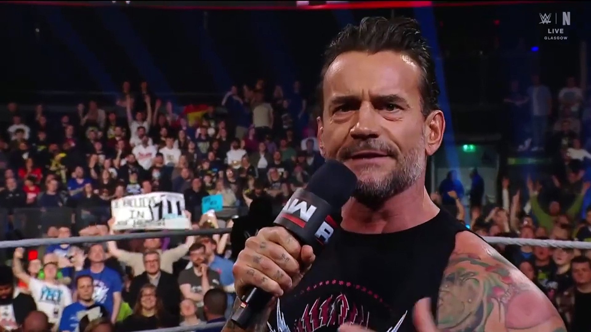CM Punk Leaves Message For Reigns And Seth Rollins - WWE Smackdown 03/24/2025 background
