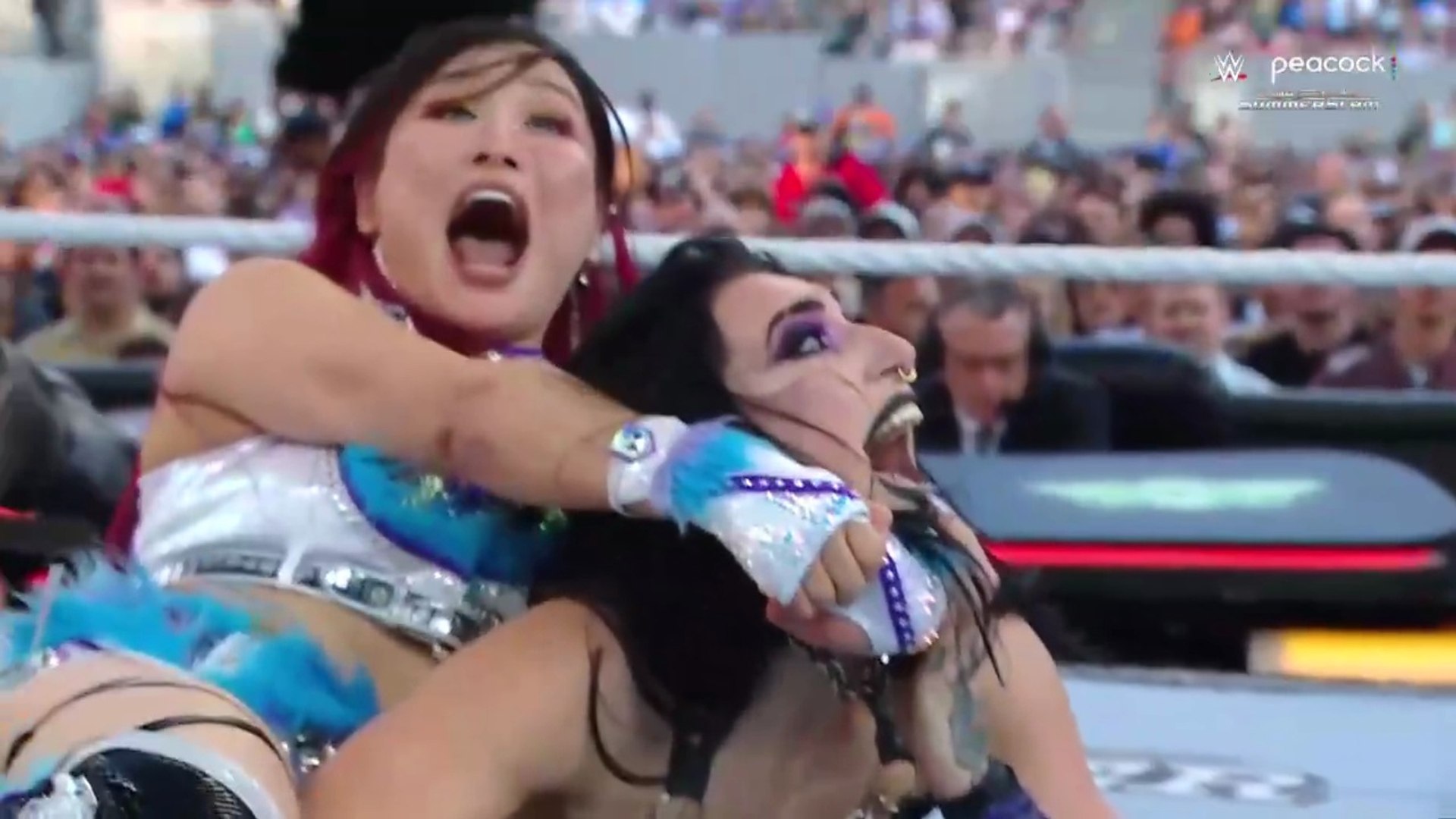WWE SummerSlam _ Sunday Aug 03, 2025 - Rhea Ripley Vs Iyo Sky Vs Naomi _Triple Threat Match - Women's World Championship Match